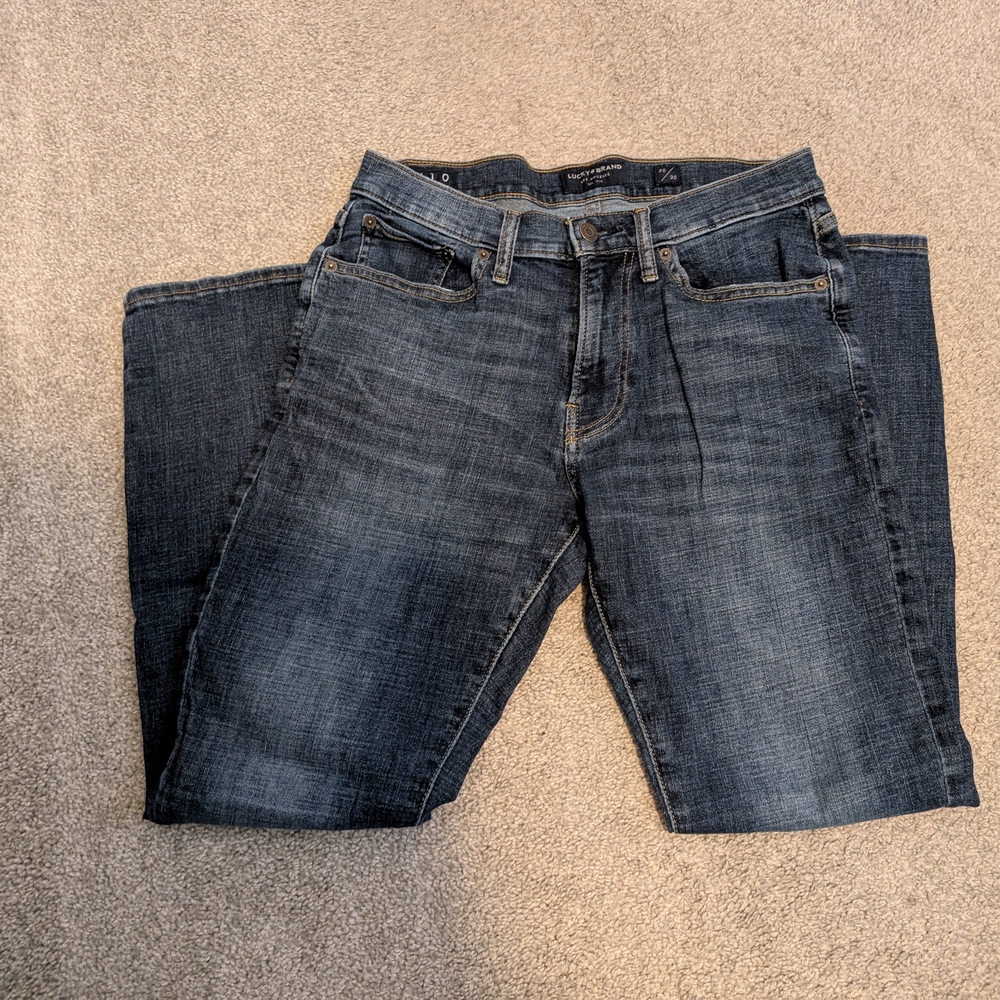 Lucky Brand Men's Dark Blue Straight Jeans - Picture 5 of 7